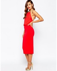 Красное платье-футляр от Asos