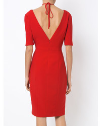 Красное платье-футляр от Olympiah
