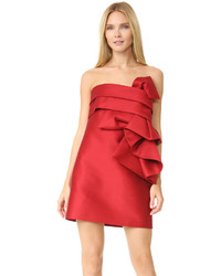 Красное платье-футляр от Dsquared2
