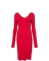 Красное платье-футляр от Dvf Diane Von Furstenberg