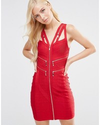 Красное платье-футляр от Forever Unique