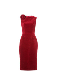 Красное платье-футляр от Martin Grant