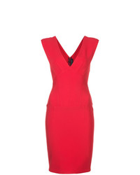 Красное платье-футляр от Yigal Azrouel