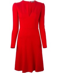 Красное платье от Alexander McQueen