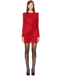 Красное платье от Balmain