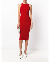 Красное платье от Victoria Beckham