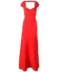 Красное платье от Herve Leger
