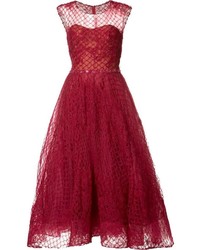 Красное платье от Marchesa