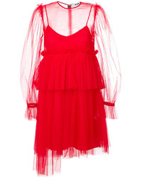 Красное платье от MSGM