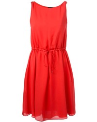 Красное повседневное платье от Emporio Armani