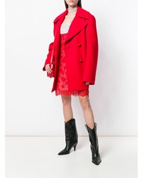 Женское красное полупальто от Nina Ricci