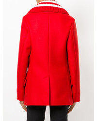 Женское красное полупальто от Givenchy