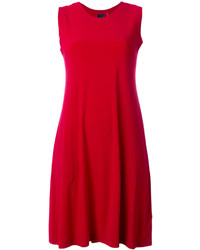Красное свободное платье от Norma Kamali