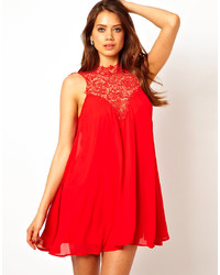 Красное свободное платье от TFNC