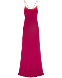 Красное шелковое вечернее платье от Cushnie