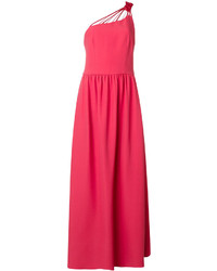 Красное шелковое вечернее платье от Giorgio Armani