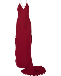 Красное шелковое вечернее платье от Maiyet