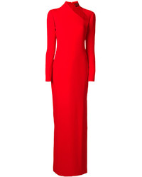 Красное шелковое вечернее платье от Tom Ford