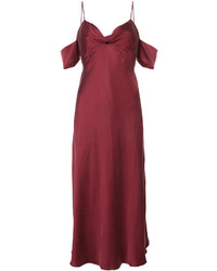 Красное шелковое платье-комбинация от Zimmermann