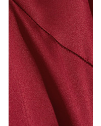 Красное шелковое платье-майка от Reformation