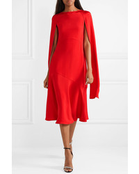 Красное шелковое платье-миди от Calvin Klein 205W39nyc