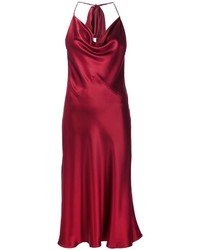 Красное шелковое платье от Cushnie et Ochs