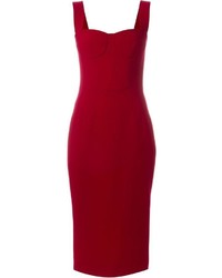 Красное шелковое платье от Dolce & Gabbana