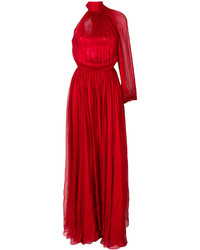 Красное шелковое платье от Maria Lucia Hohan