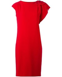 Красное шелковое платье от Max Mara