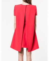 Красное шелковое платье от Alexander McQueen