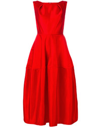 Красное шелковое платье от Talbot Runhof