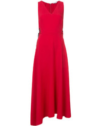 Красное шелковое платье от Tome