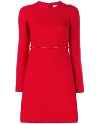 Красное шелковое платье от Valentino