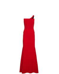 Красное шерстяное вечернее платье от Roland Mouret
