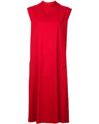 Красное шерстяное платье от MM6 MAISON MARGIELA
