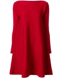 Красное шерстяное платье от Roberto Collina