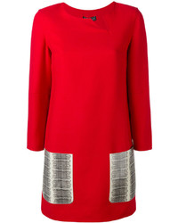 Красное шерстяное платье от Salvatore Ferragamo
