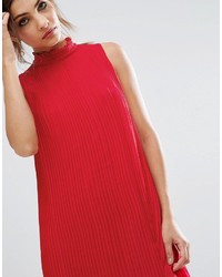 Красное шифоновое свободное платье от Asos