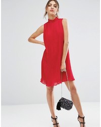 Красное шифоновое свободное платье от Asos