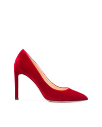 Красные бархатные туфли от Fabio Rusconi