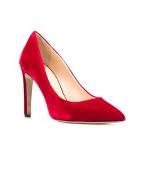 Красные бархатные туфли от Fabio Rusconi