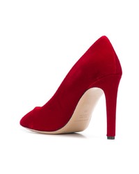 Красные бархатные туфли от Fabio Rusconi
