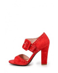 Красные босоножки на каблуке от Elita