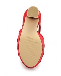 Красные босоножки на каблуке от Super Mode