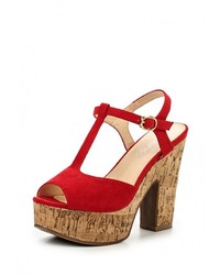 Красные босоножки на каблуке от Tulipano