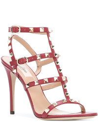 Женские красные босоножки от Valentino