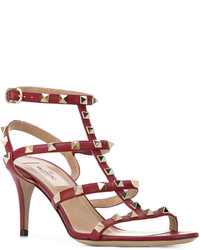 Женские красные босоножки от Valentino