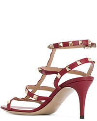 Женские красные босоножки от Valentino
