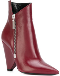 Красные ботильоны от Saint Laurent