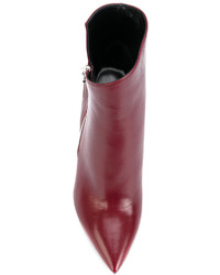 Красные ботильоны от Saint Laurent